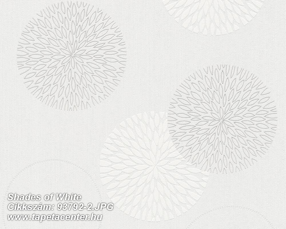 Geometriai mintás,különleges motívumos,fehér,illesztés mentes,lemosható,vlies tapéta 